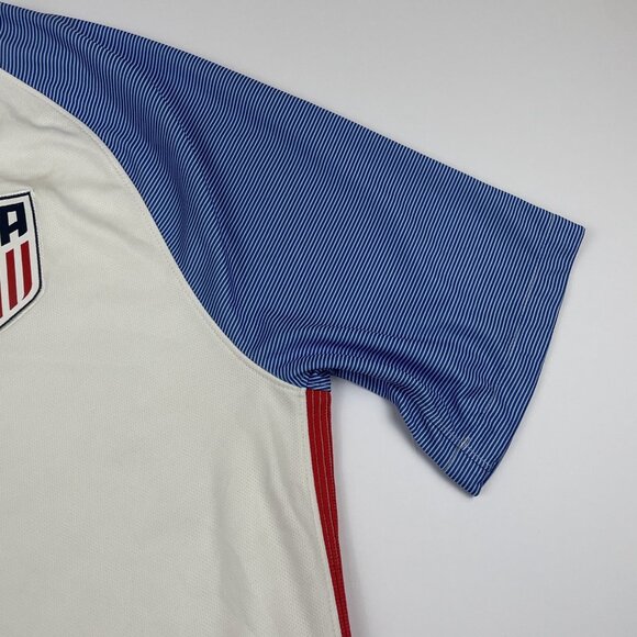 Nike USA Soccer Jersey Men’s S Dri-Fit White Blue Short Sleeve 2016 Lightweight - Picture 9 of 11